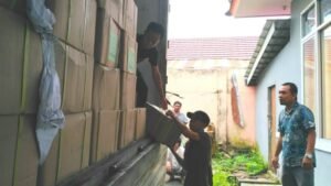 Ribuan Box Surat Suara Tiba di Sekretariat KPU OKI