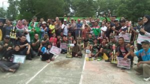Tim Voli PDAM Muba Borong Piala Dandim Palembang