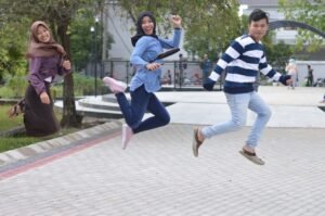 Taman Belakang Rumdin Bupati Muba Diserbu Warga jadi Tempat Swafoto Baru