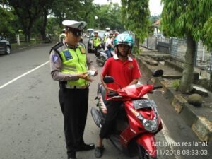 Sepekan, Polres Lahat Tindak 420 Pelanggar