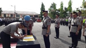 Enam Perwira Polres Lahat Dimutasi
