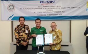 PLN dan Semen Baturaja Teken MoU Hingga 2023