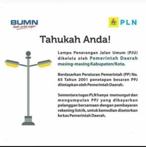 PPJ Dibebankan Kepada Pelanggan Listrik PLN