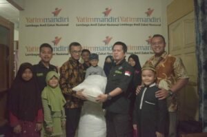 Pemuda MUBA Peduli Lombok Salurkan Bantuan Melalui Yatim Mandiri