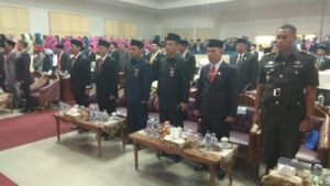 Sambut HUT RI Ke 73, Pemkab dan DPRD Dengarkan Pidato Presiden RI