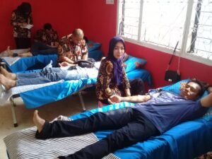 Antusias, Warga Lubuklinggau Ikuti Donor Darah & Cek Kesehatan