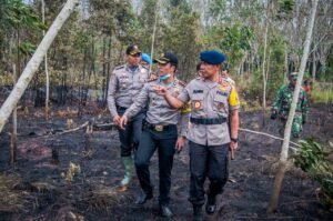 Atasi Kebakaran Lahan, Jajaran Polres OKI Bergerak Cepat