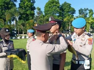 10 Personel Bintara Polres Pagaralam Naik Pangkat