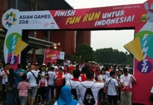 Promosikan Asian Games, Puluhan Pegawai PLN Ikuti Fun Run