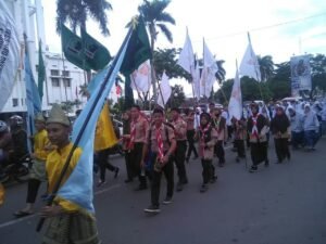 Ribuan Umat Muslim di Palembang Gelar Pawai Ramadhan