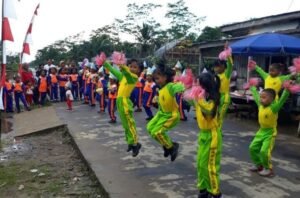 Desa Nusantara Gelar Lomba Senam Germas