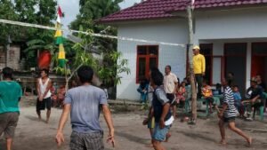 TMMD Gelar Turnamen Volley antar Kampung