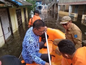 Plt Bupati OKI Tinjau Lokasi Banjir