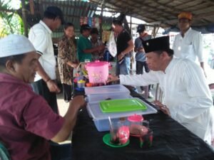 Paparkan Visi Misi di Kedai Kopi, Abdiyanto Dielukan Masyarakat Pedamaran