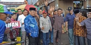 Blusukan di PTM Serelo Lahat BZ Bikin Pasar Riuh