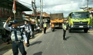 Antisipasi Kemacetan, Polres dan Dishub OKI Rekayasa Jalan