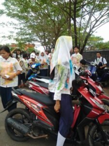Siswa SMP di OKI Lakukan Aksi Konvoi dan Corat-Coret&nbsp;