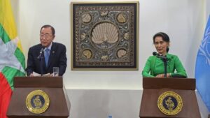 Bertemu Suu Kyi, Sekjen PBB Minta Rohingya Jadi Warga Negara