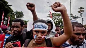 Polisi Tangkap Ratusan Peserta Unjuk Rasa di Abepura