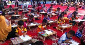 Meriahkan HUT RI ke-71, KPAD dan PKK PALI Gelar Lomba Mewarnai