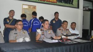 Polres OKI Amankan Tersangka Pelaku Pecah Kaca