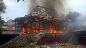 PBK OI Dinilai Lamban, Rumah Semi Permanen Hangus Terbakar