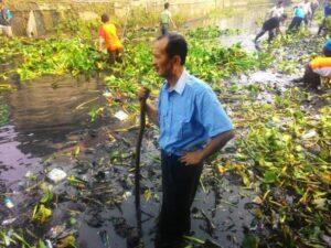Wali Kota Palembang Bersihkan Sungai Kedukab 5 Ulu