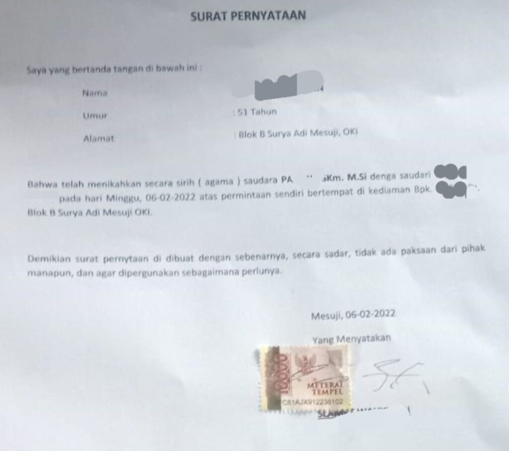 Istri Sirih Tuntut Oknum Kepala Puskesmas di OKI Bertanggungjawab