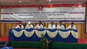 DPD Perindo Muara Enim Gelar Rakorda Jelang Verifikasi Faktual