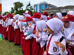 Peringatan HKGN di OKU Diwarnai dengan Gosok Gigi Massal