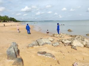 Kondisi Laut Belum Membaik, Polair Polres Babar Proaktif Imbau Warga dan Nelayan