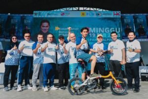 Meriahkan Hari Jadi BUMN Ke-25, RIbuan Warga Pangkalpinang Ikuti Jalan Santai