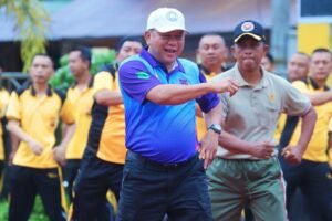 Perkuat Sinergi, Pemkab Muba Senam Bersama TNI Polri