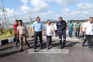 Pj Gubernur Babel Sambut Kedatangan Menteri KKP di Pulau Bangka