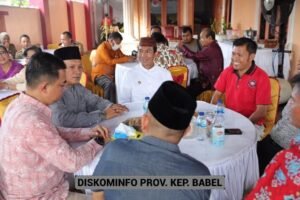 Hari Kedua, Pj Gubernur Suganda Silaturahim ke Rumah Ketua DPRD Babel