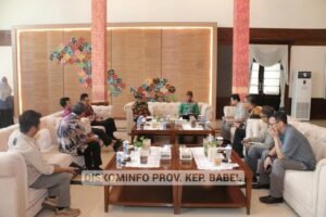 Bupati Bangka Temui Pj Gubernur Suganda Bahas Soal Pendangkalan Muara Jelitik