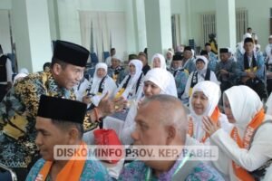 80 Calon Jemaah Haji Tambahan Asal Bangka Belitung Diberangkatkan