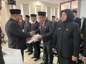 Pj Sekda Lantik Pejabat Administrasi dan Fungsional Pemkab Muba