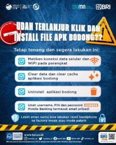 Ini Tips dari BRI Bila Terlanjur Klik Aplikasi Bodong
